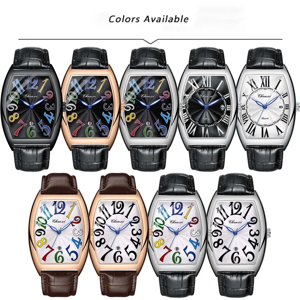 CHENXI Orologi da uomo Orologio digitale con calendario Cintura per il tempo libero Movimento al quarzo Orologio alla moda per uomo Relogio