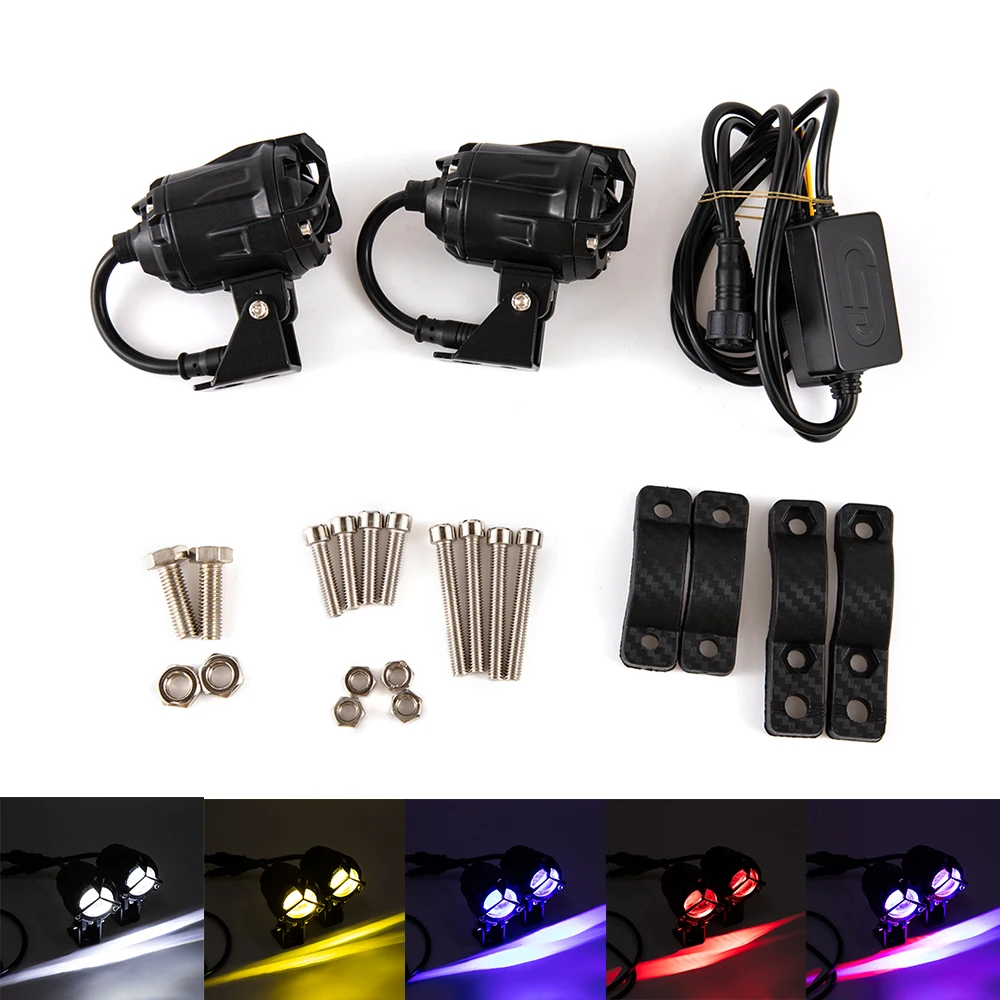 

LED Fog Lights Spotlight Bar For Car Motorcycle ATV Work Light Headlight LED Projector Lens Off Road Accessories 1 Pair