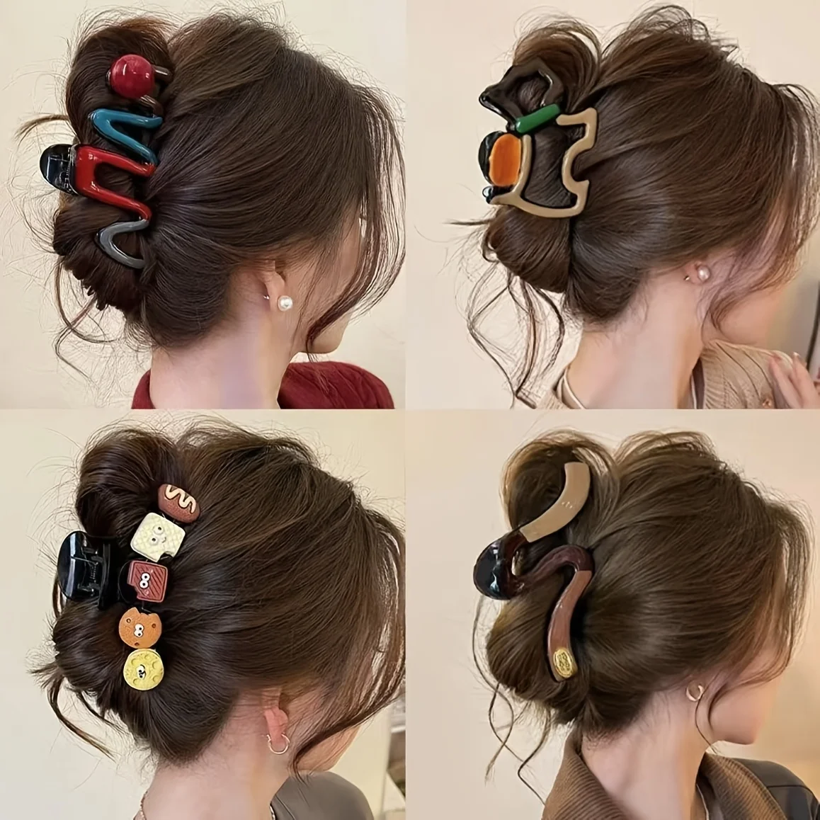 

Cute Cartoon Claw Clip Character Hair Accessories Hair Grip Fashion Hair Clamp Suitable for All Hair Types Daily Wear Party Use