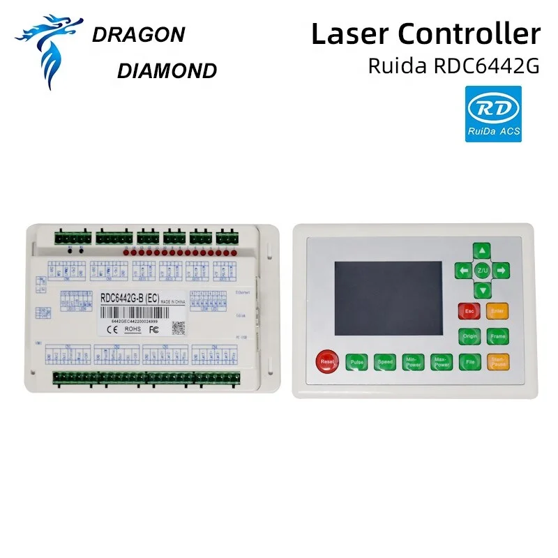 وحدة تحكم Ruida RDC6442G 6442S Co2 Laser DSP لآلة الحفر بالليزر وآلة القطع وحدة تحكم Ruida #6