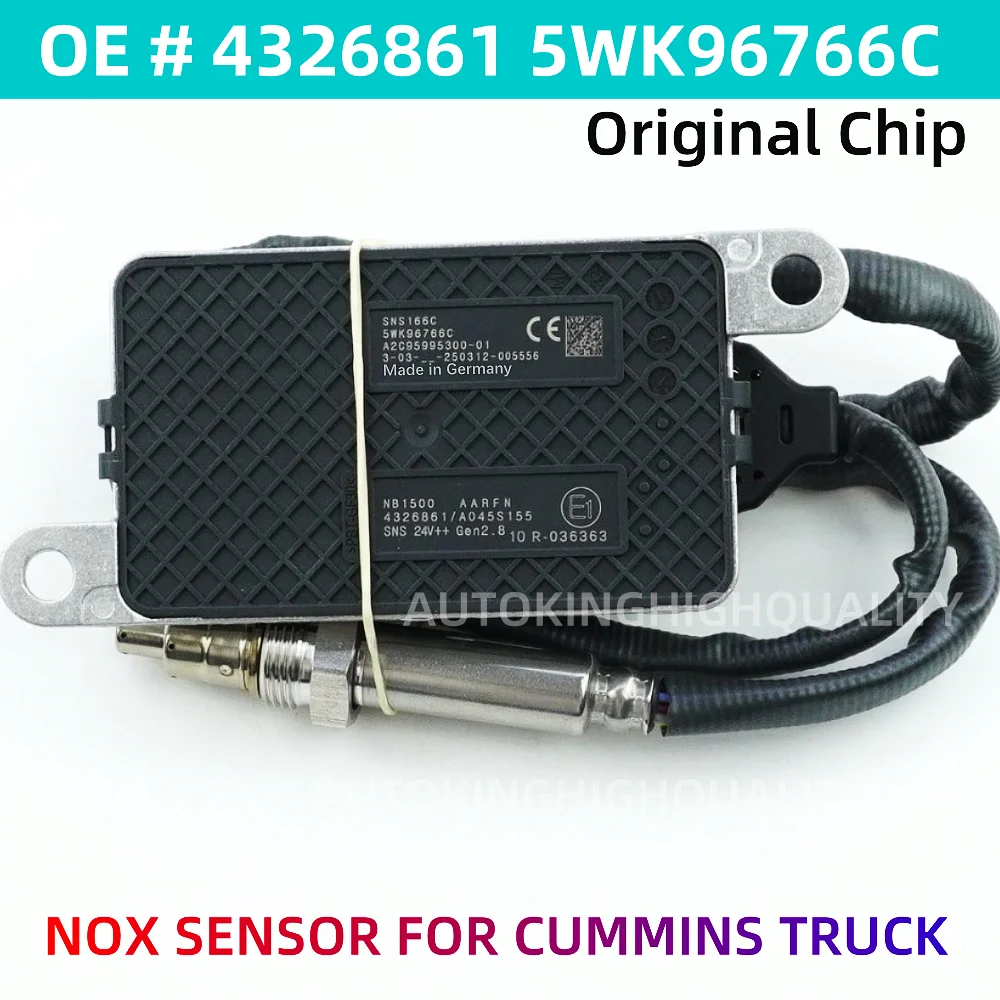 

High Quality Nitrogen Nox Oxygen Sensor 4326861 5WK96766C 4326861RX for Cummins Engine Truck 24V Car Spare Parts
