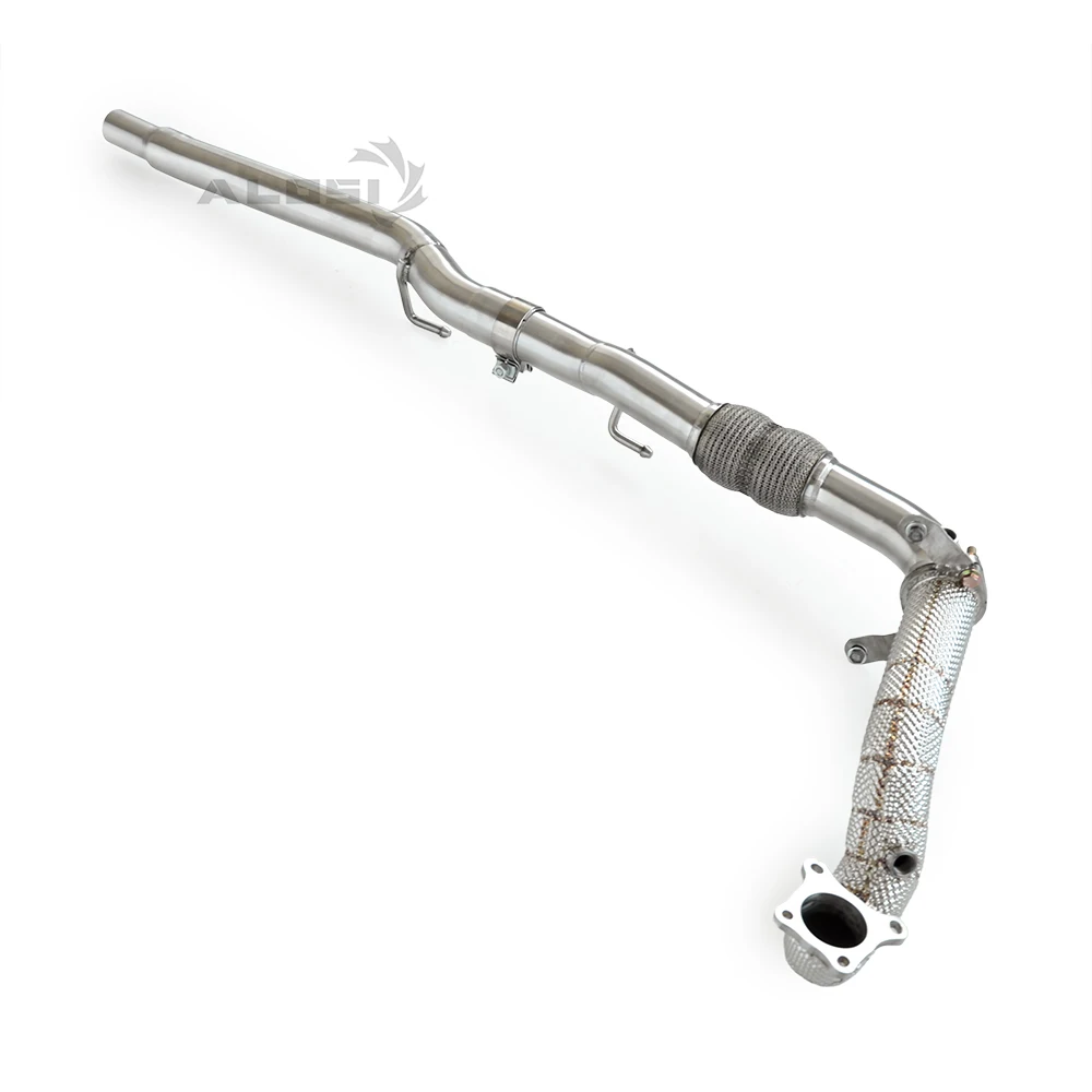 ท่อไอเสียดาวน์ไปป์ เหมาะสำหรับรถยนต์ Volkswagen Polo GTI 1.4T ปี 2010-2014 ท่อไอเสียดาวน์ไปป์ประสิทธิภาพสูงพร้อมชั้นฉนวน