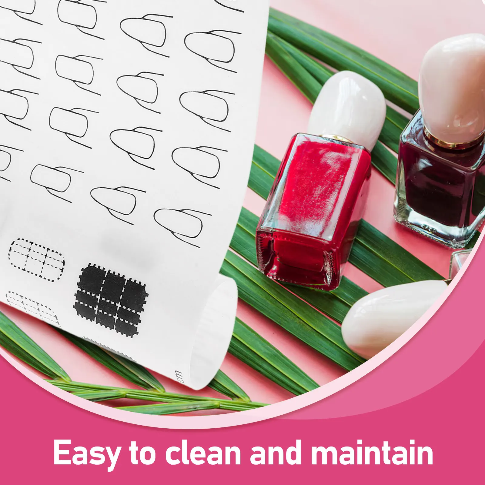 Large Silicone Nail Practice Mat for Beginners and Professionals Transfer Coloring Mixing Pad Non-Slip Easy Clean Manicure Art view 2