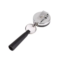 Portalápices retráctil táctico acero inoxidable con clip cinturón