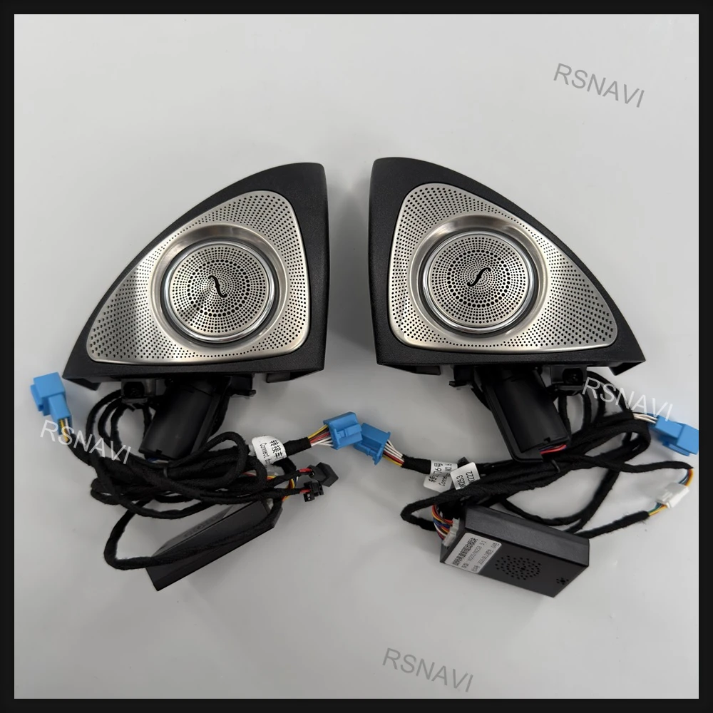 64 Colors Led Rotating Tweeter Speaker For benz C Glc E S W205 W213 W222 X253 Rgb Led Ambient Light 3d Horn Accessory