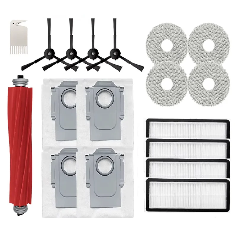 

A22F-для Roborock Qrevo S, Qrevo Pro, Qrevo Maxv, Qrevo Plus, фильтр основной щетки, мешок для пыли, более прочный