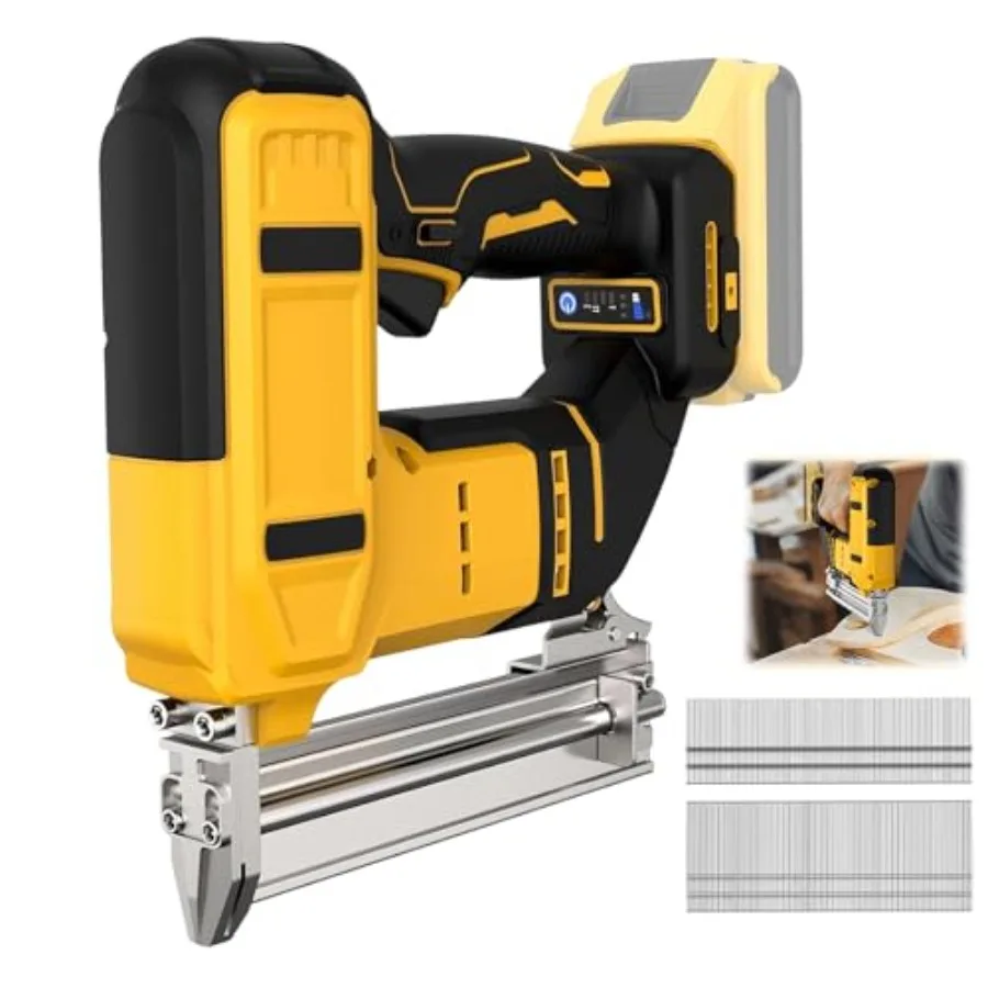 

18 Gauge Brad Nailer/Narrow Crown Stapler 2 in 1 Electric Nail Gun/Staple Gun with 500 Nails and500 Staples Nail Gun for Home I