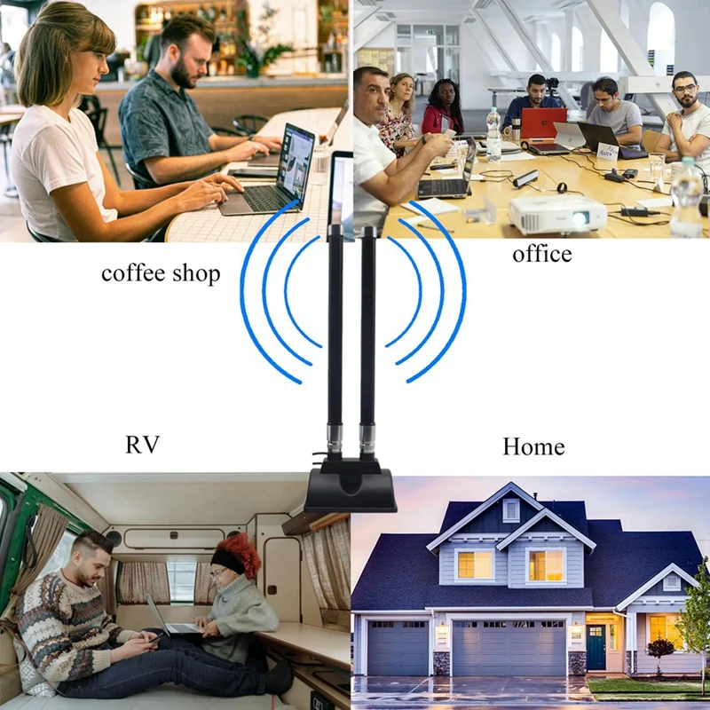 ZIZI 5G CPE Router Antenne LTE SMA Stecker Antenne High Gain 46Dbi 5G Externes Verlängerungskabel Magnetfußantenne