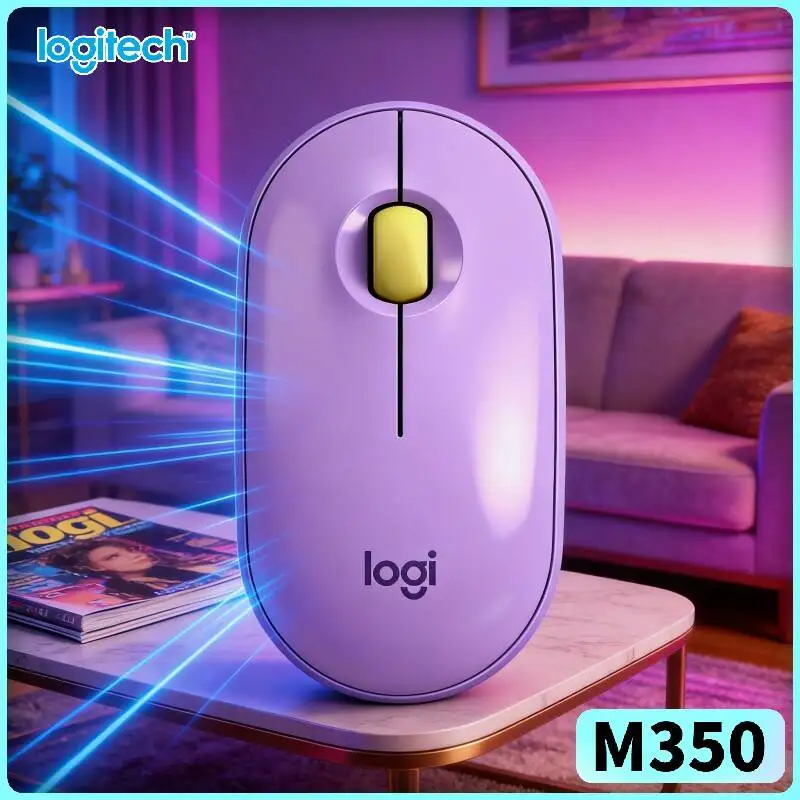 

Эргономичная мышь Logitech M350 Pebble — удобный захват, 1000 DPI, Bluetooth Low Energy, радиус действия 10 м, незаменима для ежедневных задач