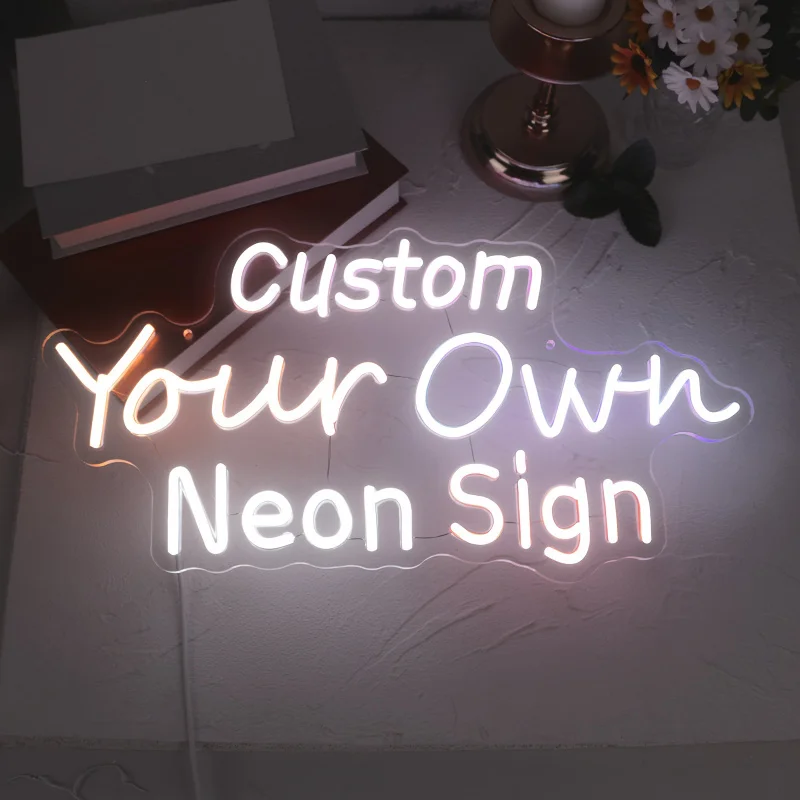 

Custom LED Neon Sign Personalized Name Neon USB Powered Multi Font Color for Wedding Birthday Party Bedroom Wall Decorative Gift