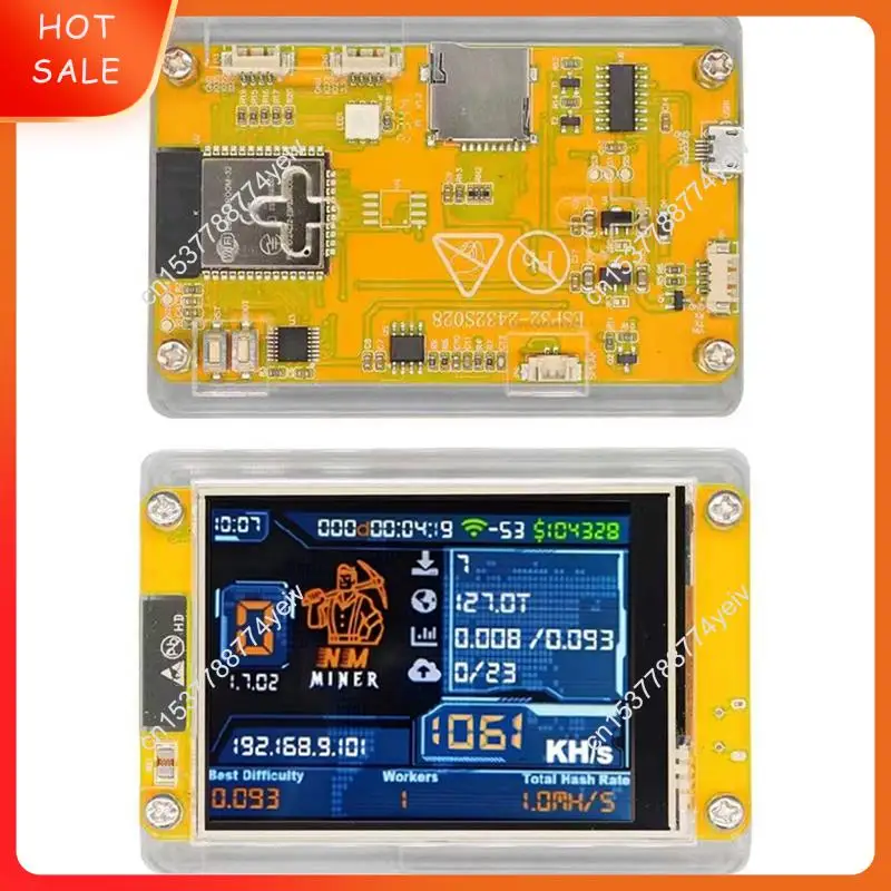 1060KH/S Nerdminer Nmminer Bitcoin Crypto Solo Miner 2.8 Polegada Display Inteligente Nerdminer Atualizado 1060KH/S Harshrate A62X