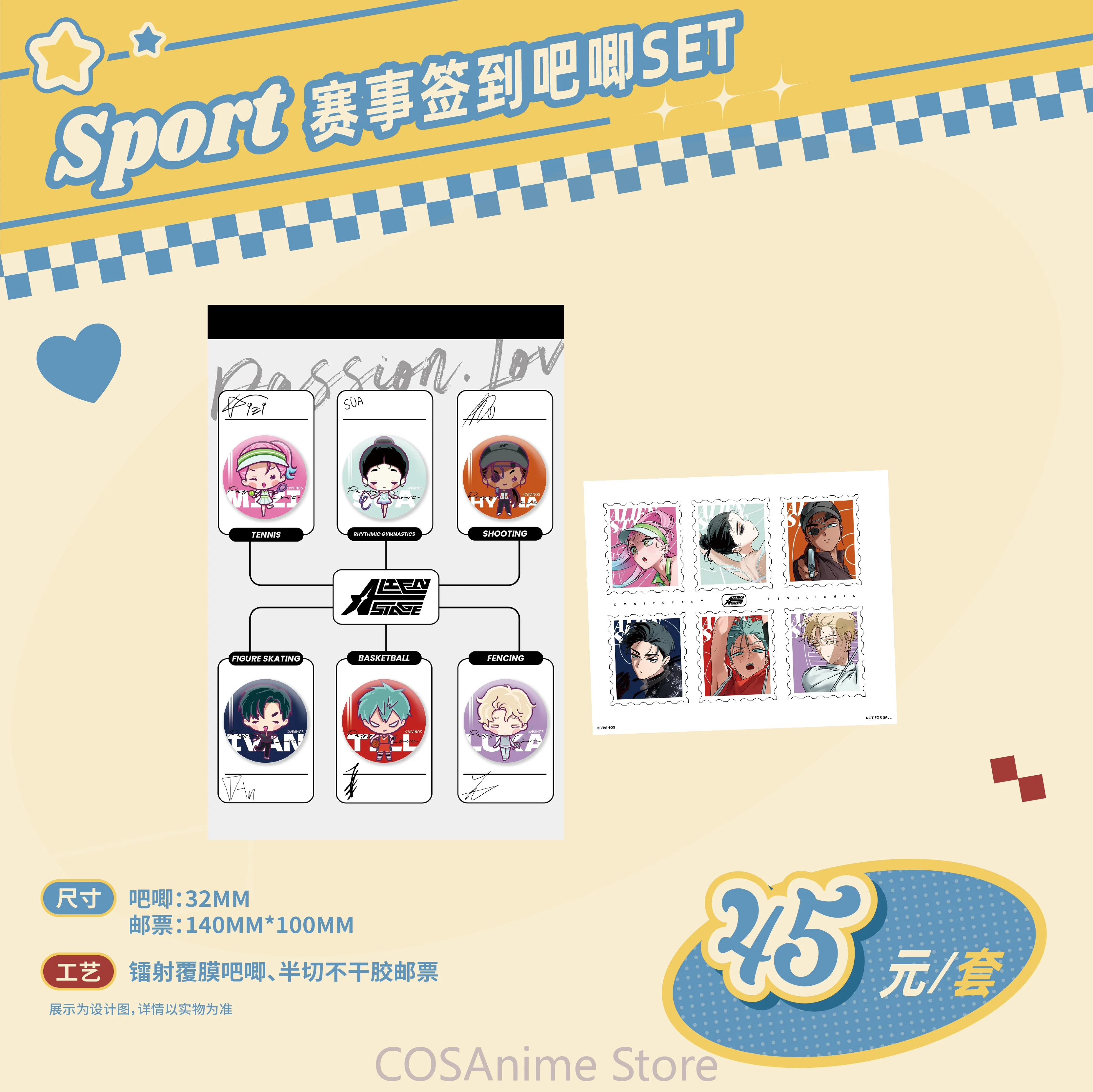 

Official Anime Alien Stage 3rd Anniversary Ivan Sua MiZi Till Luka Hyuna Cosplay Contest Check in Badge Srt Fans Collection Gift