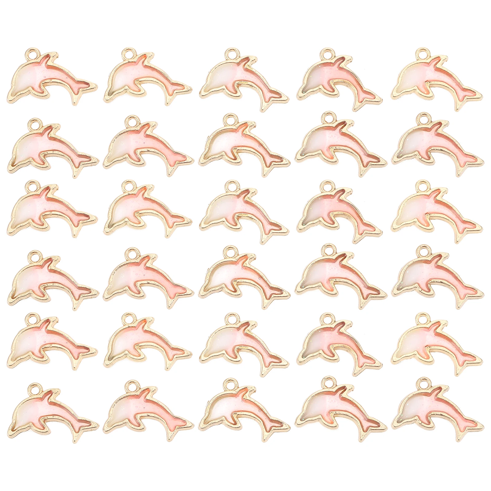

40 Pcs Alloy Pendant Charm Dolphin Necklace Accessories Hole Jewelry Making Bracelet Earrings Decorative Pendants Charm