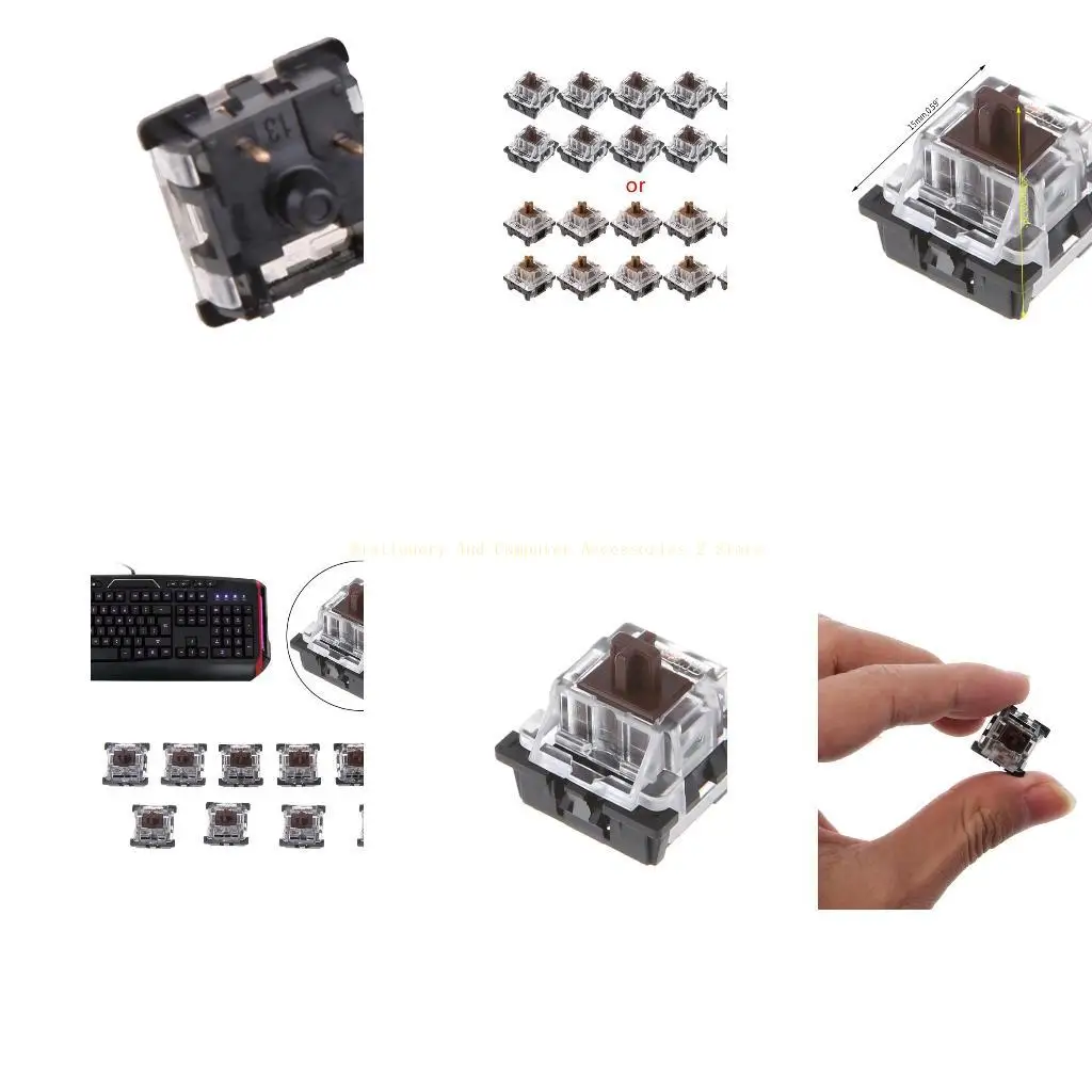 

Механические колпачки для клавиатуры, коричневые переключатели Cherry MX, 10 шт.