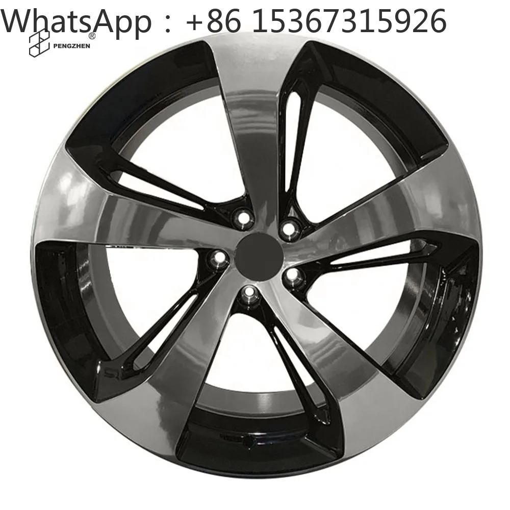 21 22 Inch Gloss Black Polished Five Spoke Forged Alloy Wheels PCD 5x130