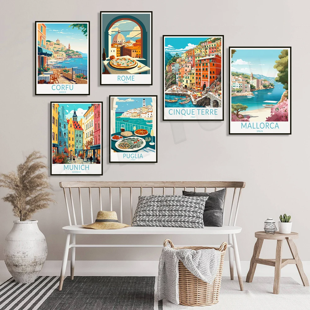 Manarola coast, Puglia, Italy, Tuscany, Cinque Terre, Valletta, Malta, Mallorca, Loch Ness, Munich