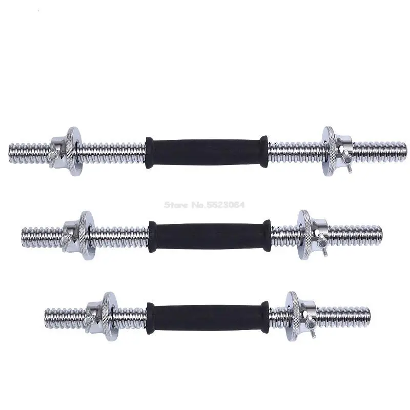 Fitness Dumbbell Bar With Clamps 25mm Adjustable Weight Standard Threaded Dumbbell Handle Home Gym Dumbbell Training Accessories