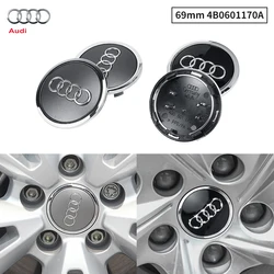 60/61/68/69mm Audi Emblem Badge Car Wheel Center Hub Cap Covers Auto Rim Cover For Audi TT Q2 Q3 Q4 Q5 Q6 Q7 Q8 A3 A4 A5 A6 A7