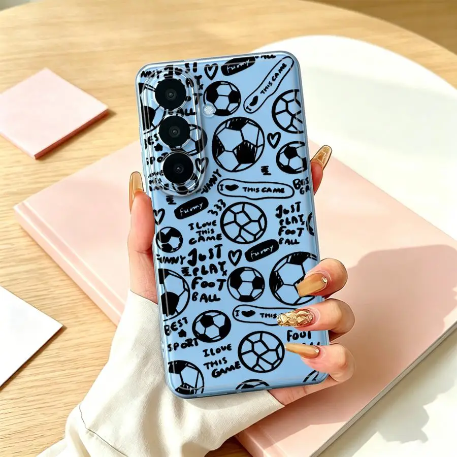 Motivational Soccer Doodles Phone Cover Phone Case for Samsung Galaxy A54 A50 A25 A52 A56 A73 A22 A06 A15 A51 A16 A02 A12 A35