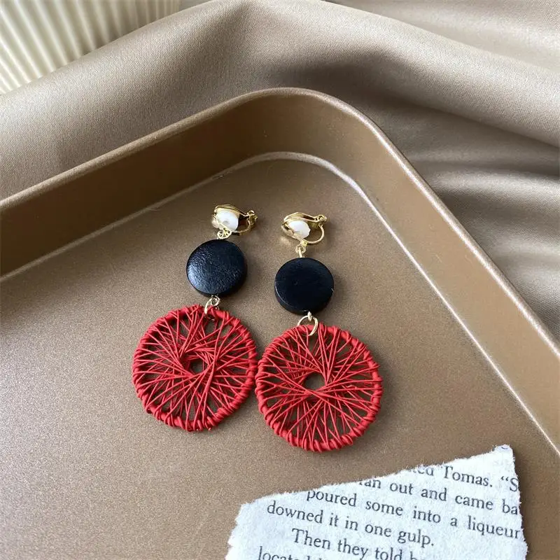 Ear Clip No Ear Piercing Senior Earrings Personality Everything Matching Earrings Korean Version Temperament Ear Clip Female