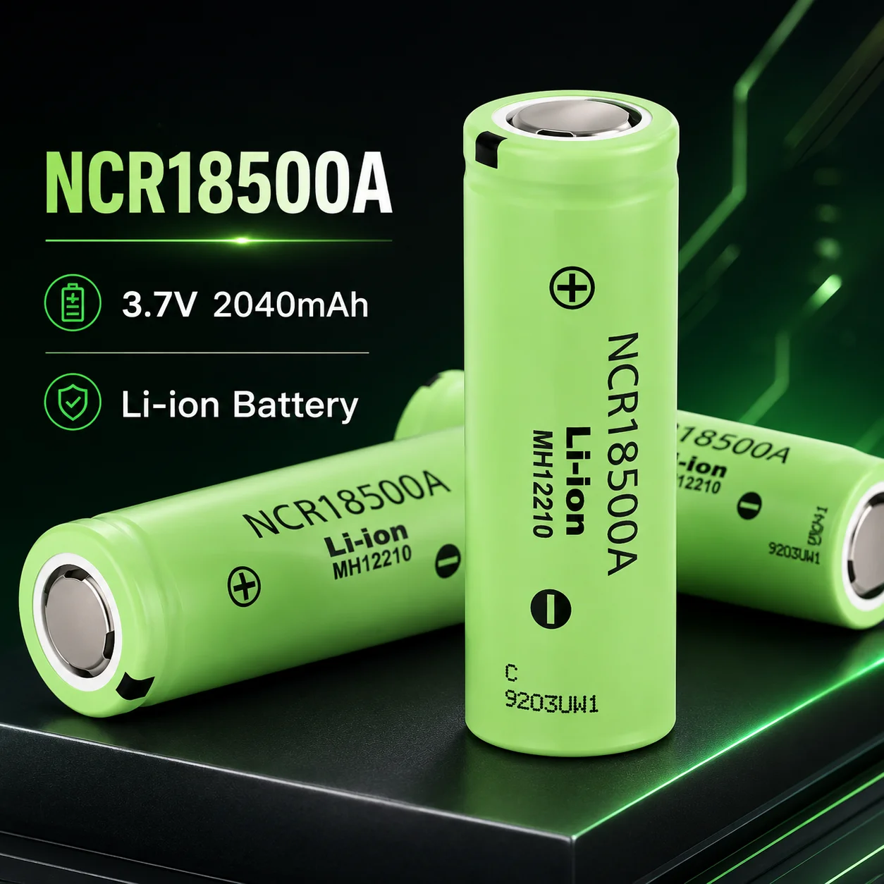 New High Quality NCR18500A 3.7V 2040mAh Original Rechargeable Lithium Battery for Flashlight & Toy