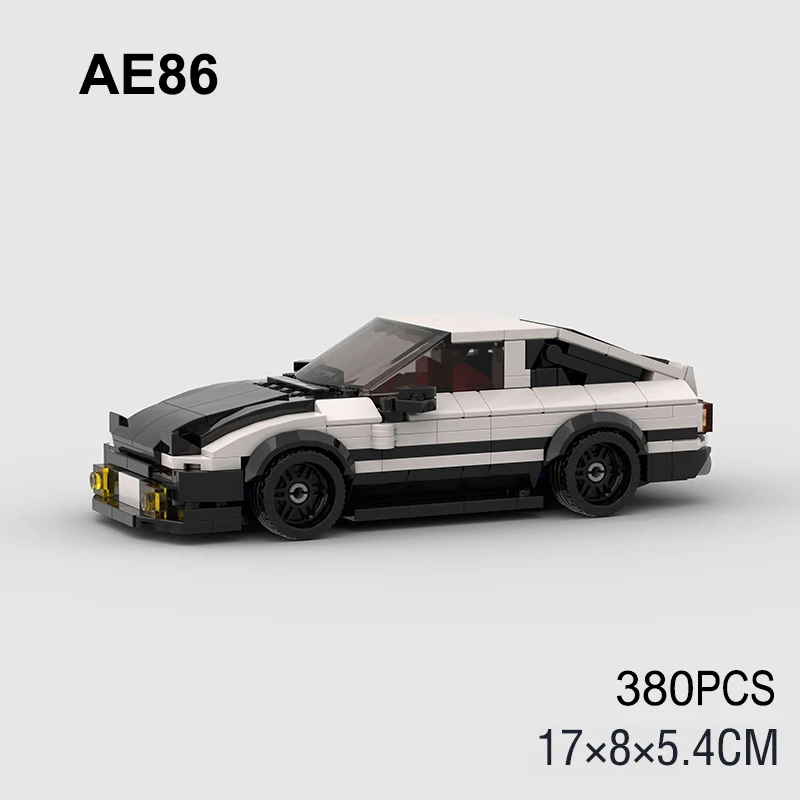 子供のスポーツフィギュア,esenna moc ae86,車のビルディングブロック,都市,速度,レーシングカー,子供のおもちゃ,ギフト