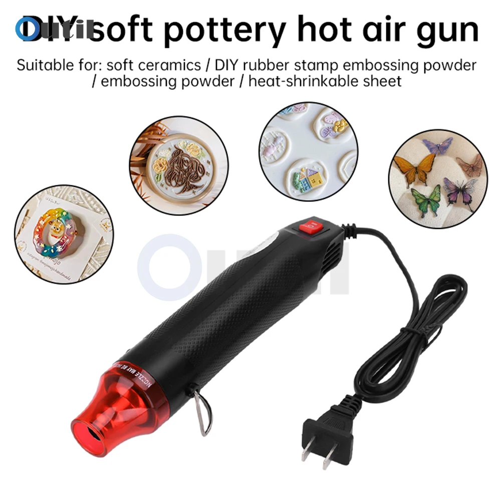 Multifunction DIY 300W Soldering Hot Air Heat Gun Portable Hair Dryer Shrink Tool EU/CN Plug 220V for for for heat shrink tube