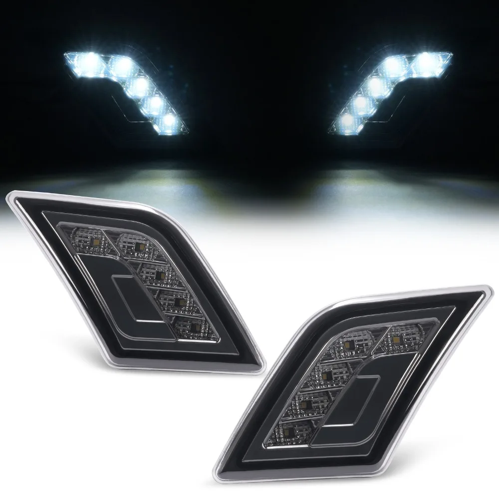 For Mercedes-Benz C300/C350/C63 AMG 08-11 LED Smoke Side Marker Corner Lights