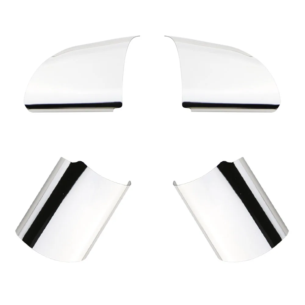 4Pcs Stainless Steel Car Steering Wheel Panel Sequins Cover Trim Sticker for Ford Focus 2 Mk2 2005 - 2012 Accessories