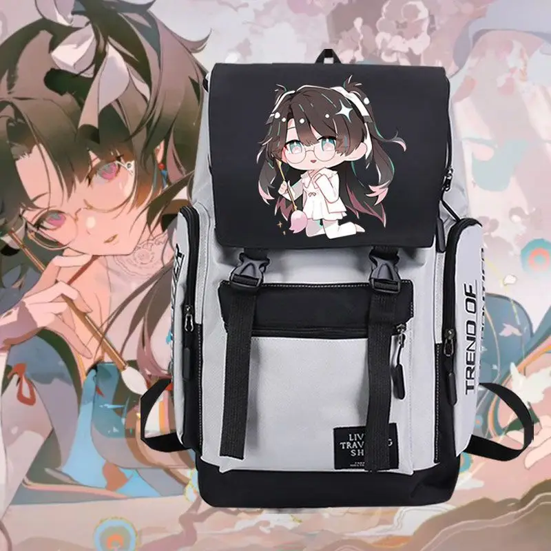 

Minchao Game Peripheral Cartoon Anime Two-Dimensional Collaboration Unisex Backpack Casual Large Capacity School Bag Ww Anime