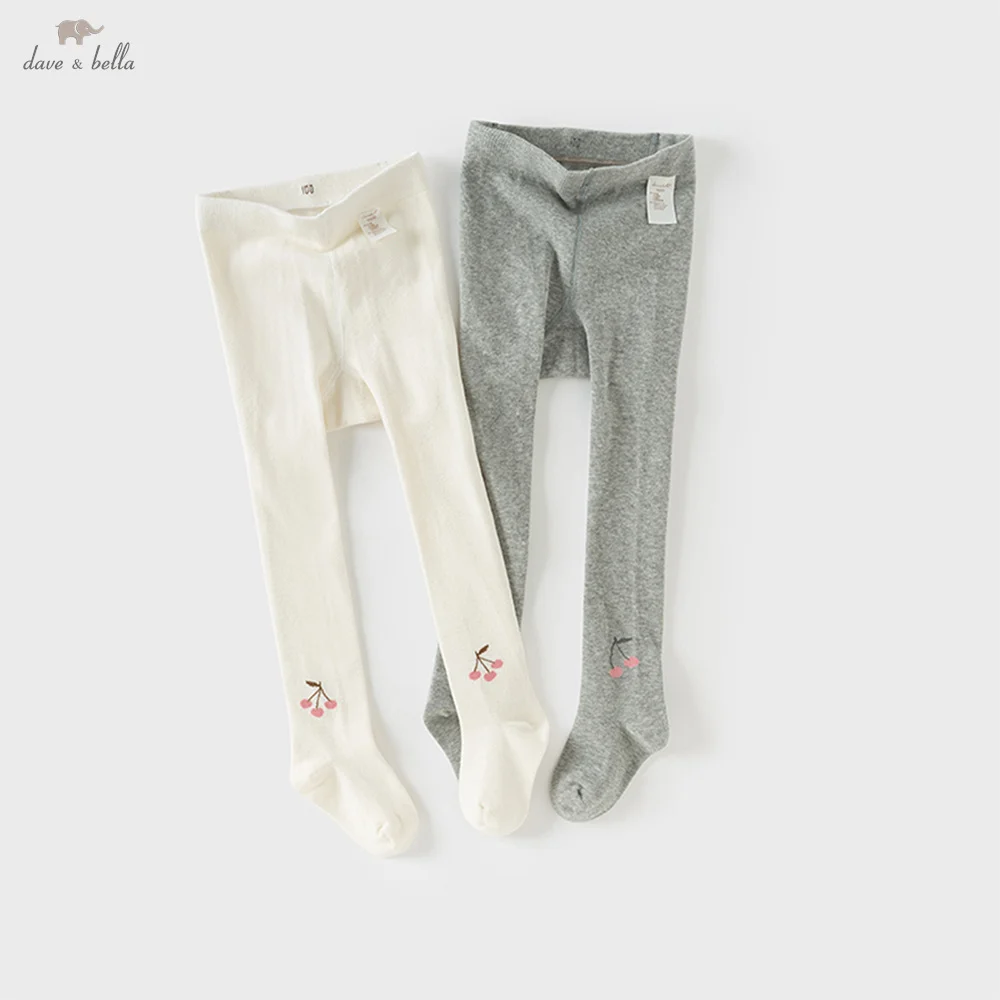 Dave Bella Girls Baby Leggings Autumn Casual Children's Pantyhose Baby Elastic Sweet Cute Print Leggings Party DB3253118