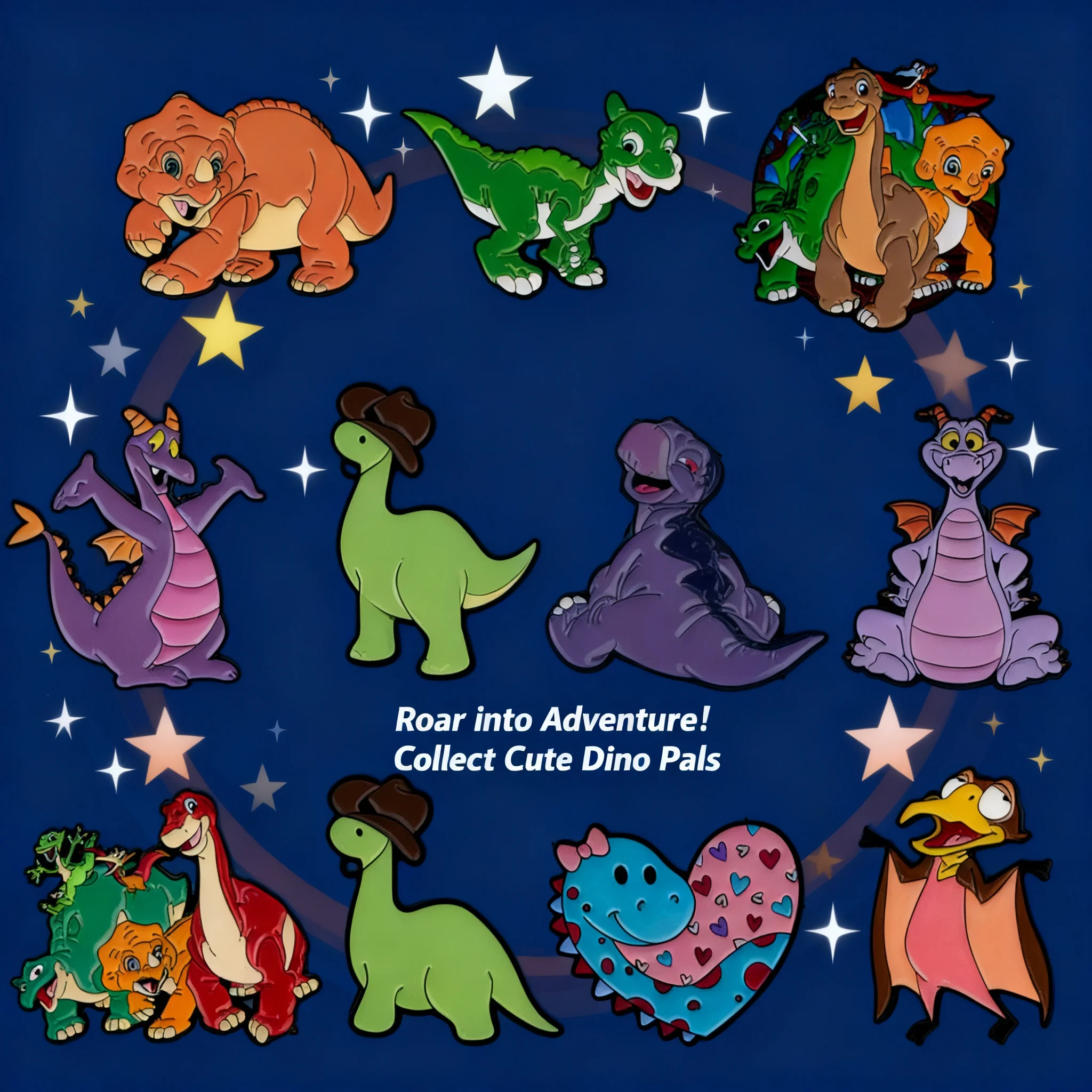 Dinosaur Cartoon Brooch Pin Fashion Backpack Clothing Accessories Alloy Badge Hot Selling Wholesale
