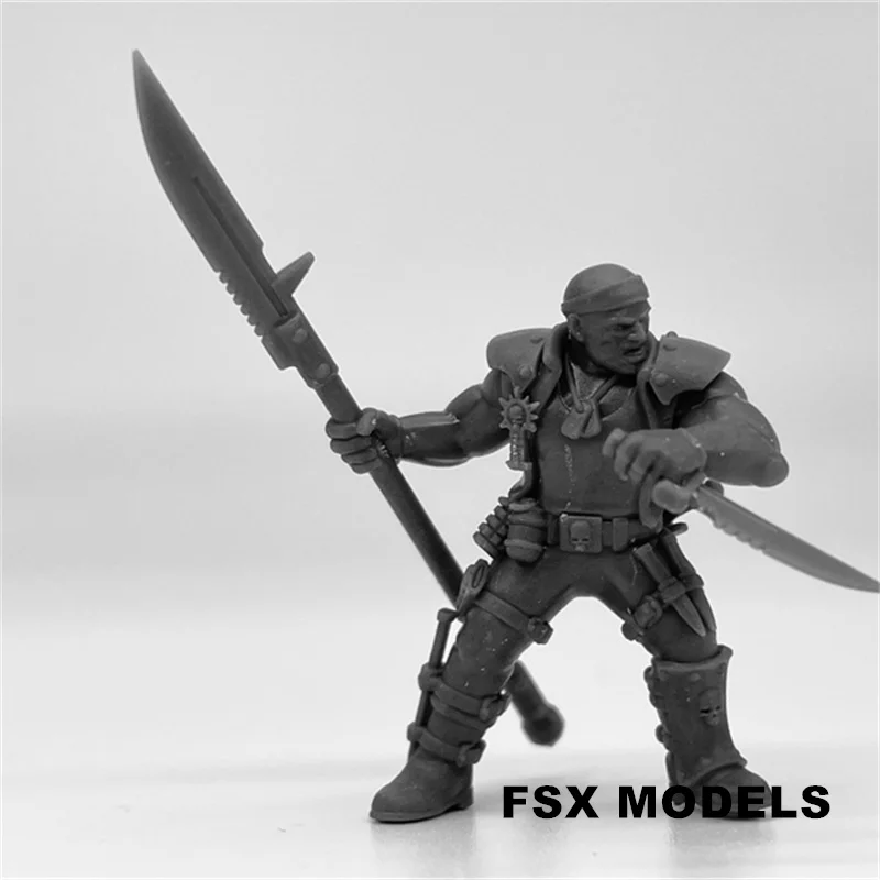 الراتنج نموذج عدة من محاكم التفتيش قتل فرقة ، مصغرة الطاولة ، ألعاب الحرب ، شخصيات الجندي غير مصبوغ ، 28 مللي متر مقياس