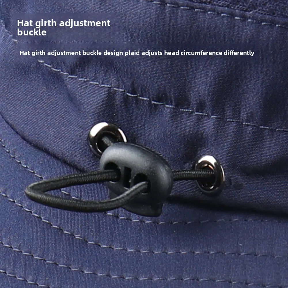 

UV Protection Summer Fisherman Cap Removable Neck Flap Waterproof Removable Visor Hat Quick Drying Face Neck Cover Bucket Hat