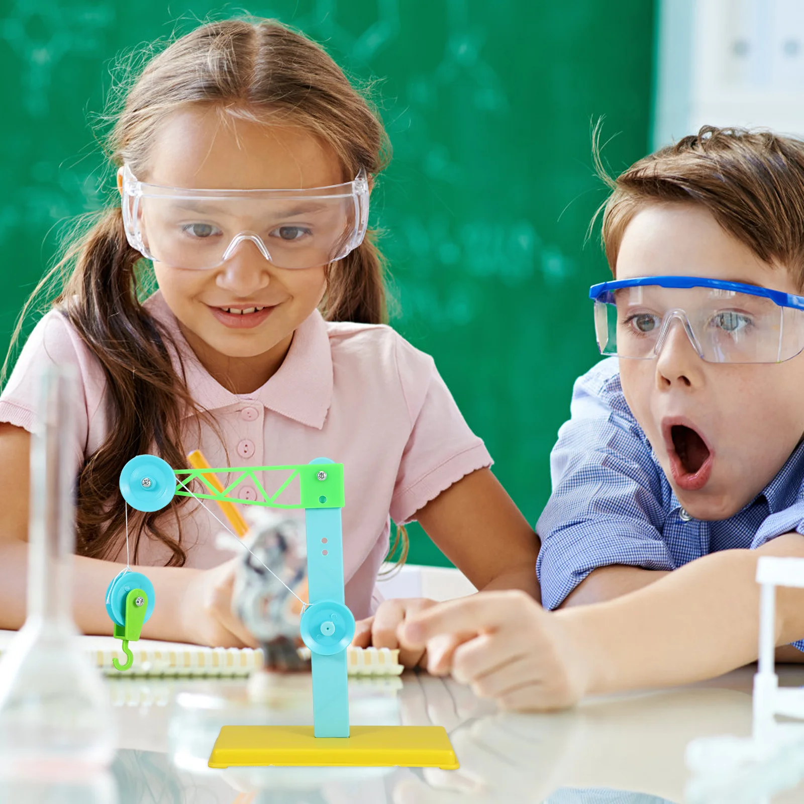 Ensemble de blocs de poulie pour expériences physiques, Kit d'apprentissage scientifique, outils pédagogiques mécaniques, tige, outil éducatif, utilisation en classe, 3 ensembles