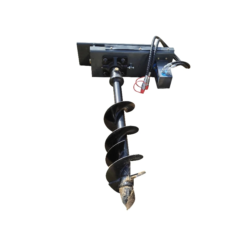 

Auger bit with auger attachment for micro skid steer loaders crawler/crawler loaders wheel loaders