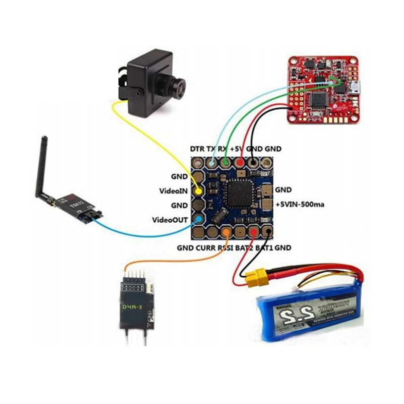 FPV Mini Micro-OSD Mini OSD For SP Racing CC3D Naze32 F3 F4 Flight Controller