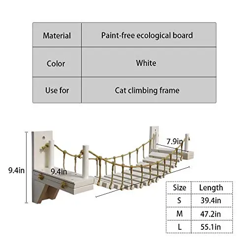 XIANGLONG Wall Hanging Climbing Frame Cat Stairs Solid Wood Sisal Tree Tower Cat Wall