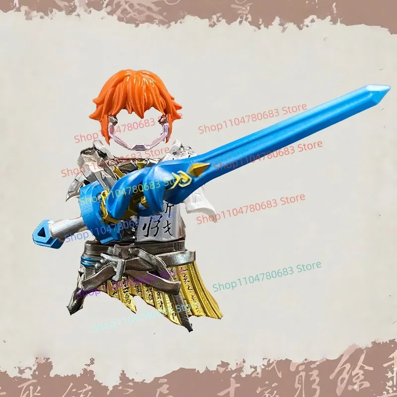 

MOC Building Blocks Anime Cartoon Mini Figure Li Bai with Sword, Armor, and Accessories Children's Hobby Toy Collectible Gift
