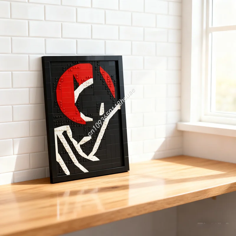 

342 шт. MOC BTAS плакат искусство супергерои DCD модель Рождественский подарок строительные блоки архитектура творческая идея кирпичная игрушка на день рождения