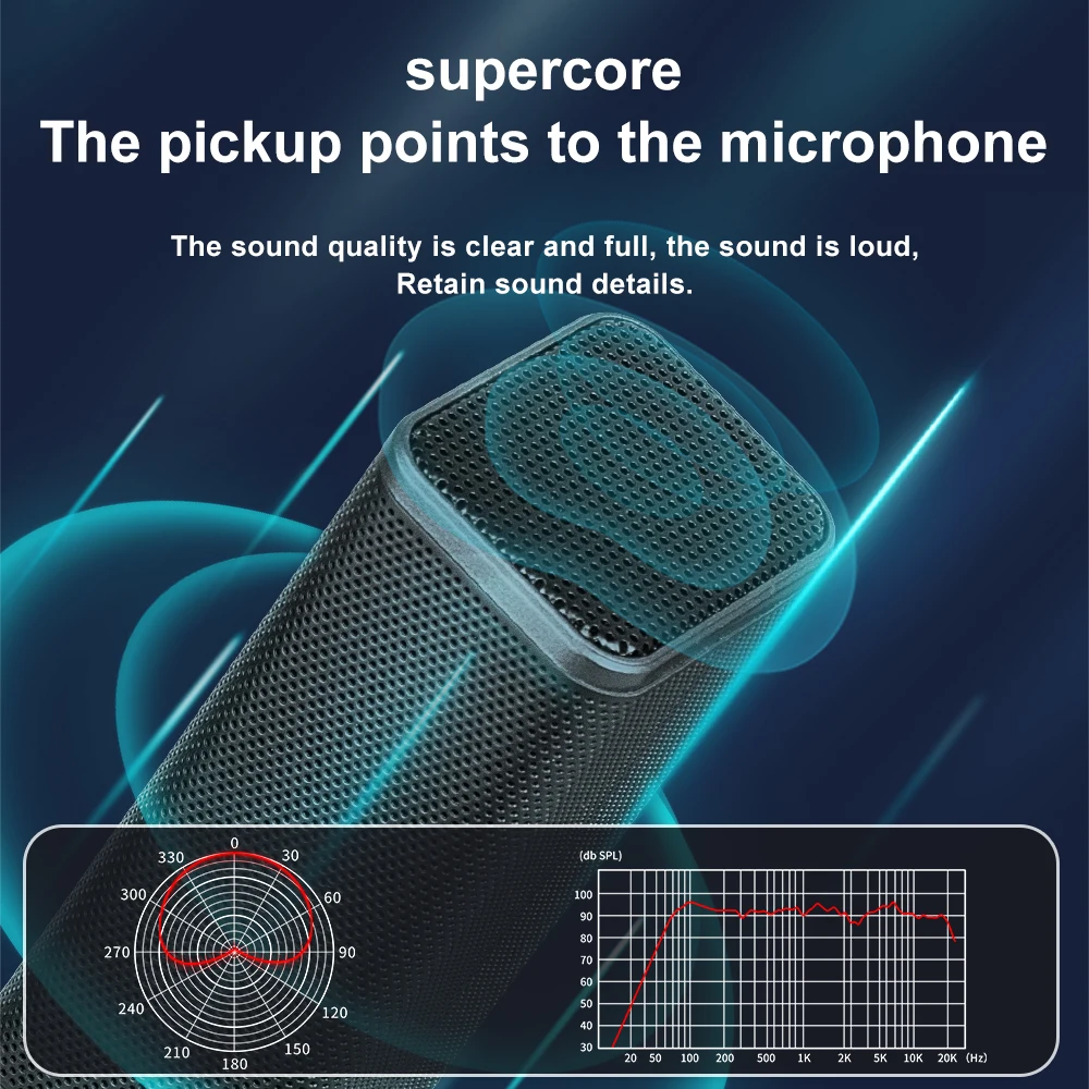L22 Conference Speech Microphone Wired Desktop Recital Multimedia Broadcast 48V Condenser Microphone
