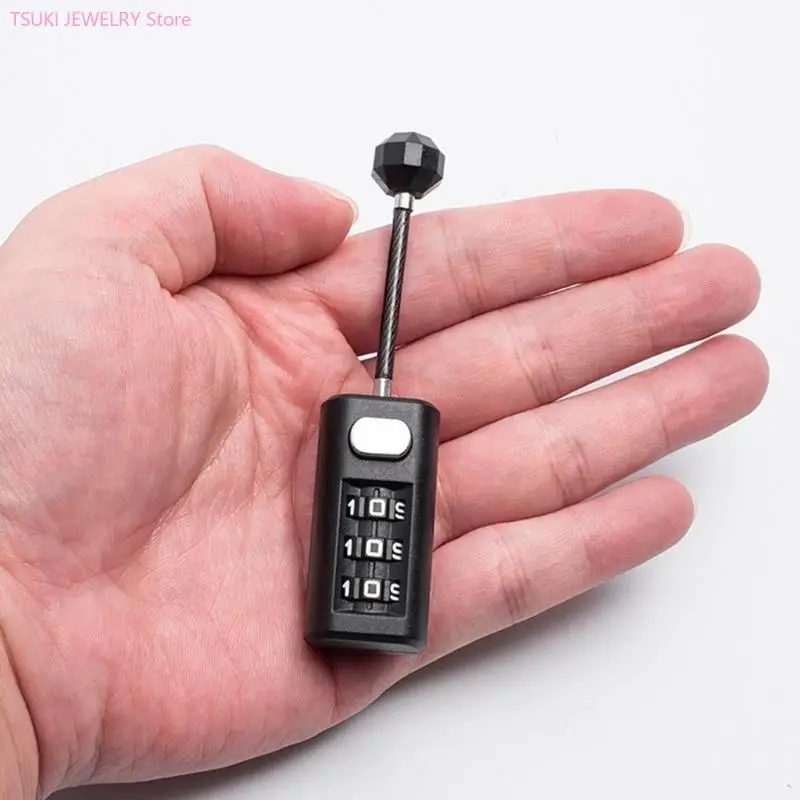 

62KE Shackle Lockle 3 цифр комбинированного замок для школьного шкафчика для рюкзаков