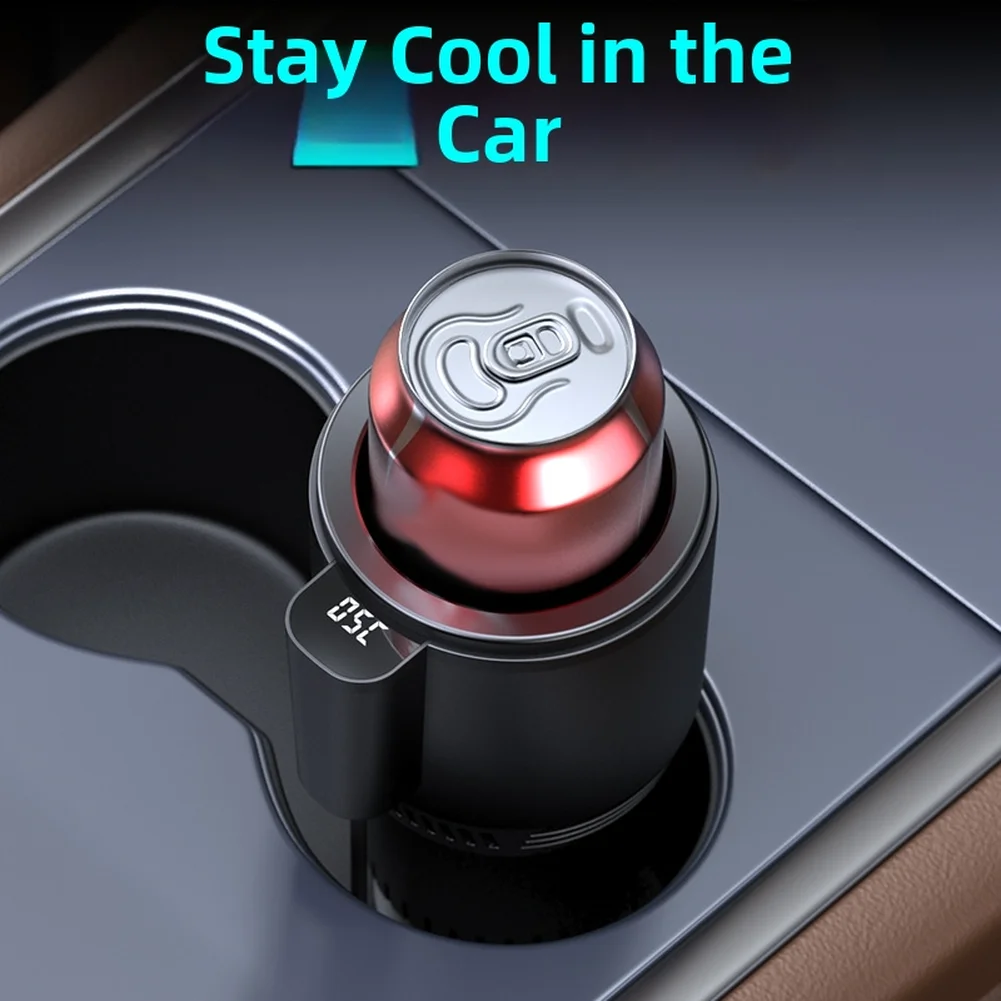 

Convenient Travel Cup Holder Cooling Heating Cup Holder Portable Car Cooler Car Cup Holder Fits Most Cup Holders