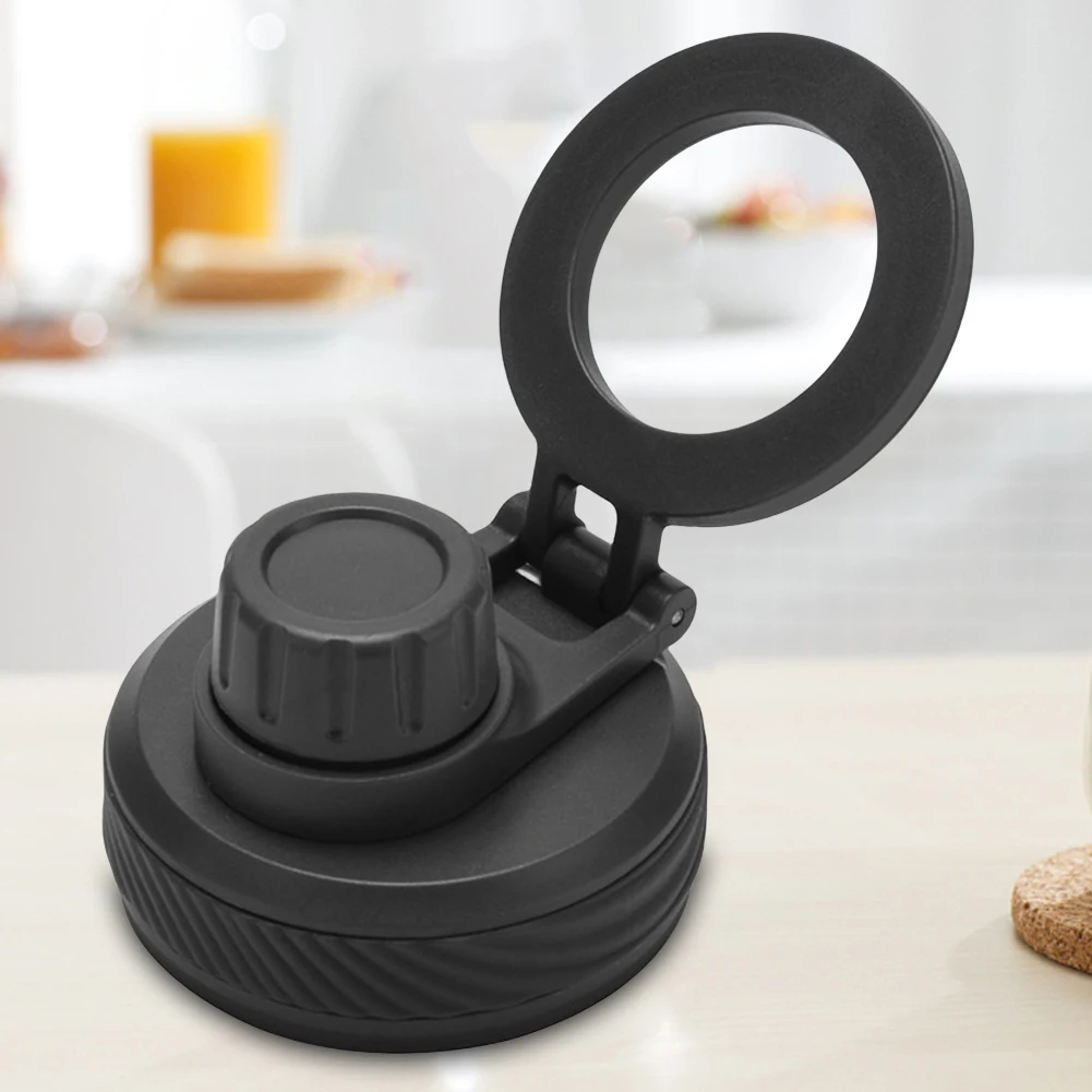 Double Vacuum Insulated Bottle Lid with Cellphone Magnetic Stand Thermal Water Cup Lid Vacuum Drinking Bottle Lid for MagSafe