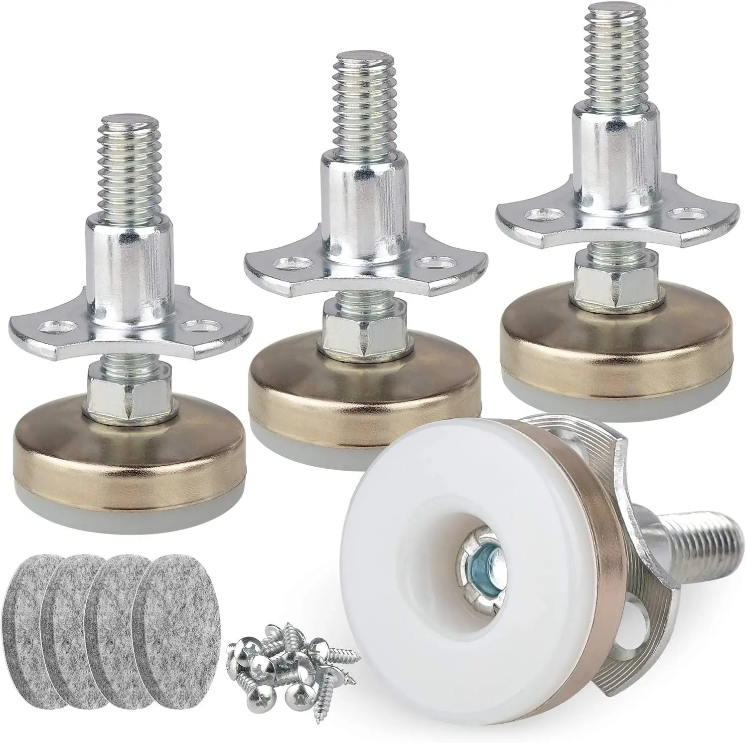 

Heavy Duty Furniture Leveling Feet Adjustable Furniture Leg Levelers for Tables Chairs Cabinets Sofa Raiser, Support 1320LBs, T-