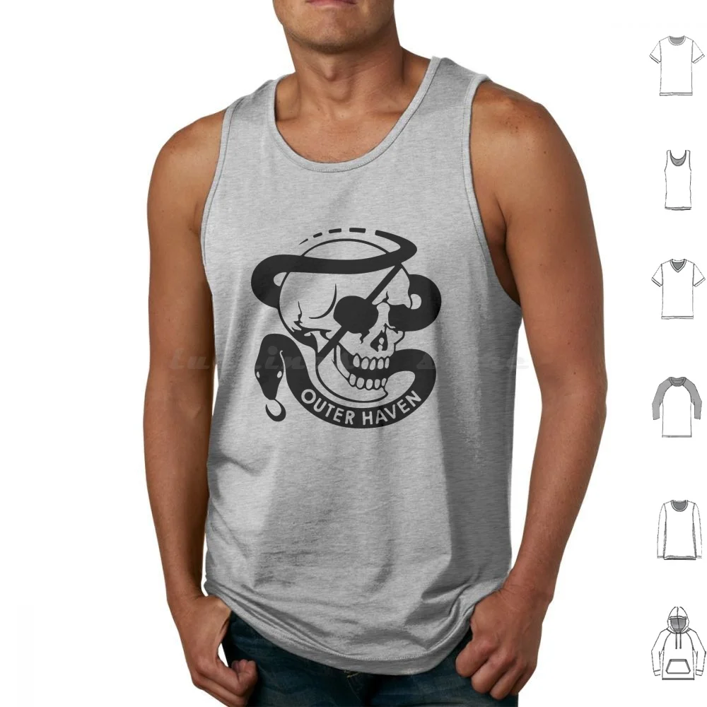 Mgs Outer Haven Tank Tops Print Cotton Mgs Metal Gear Solid Pmc Private Military Company Outer Haven Guns Of The