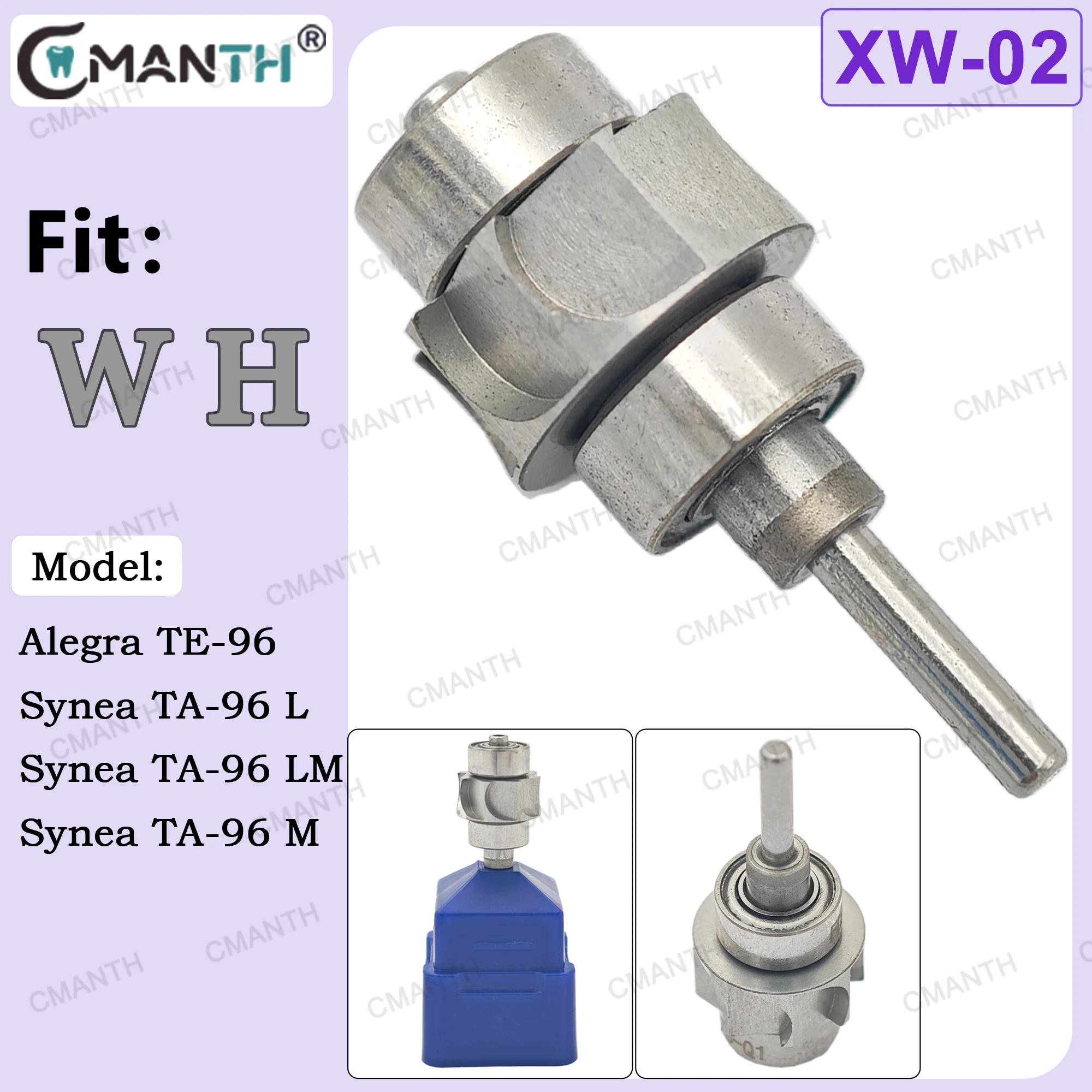 

Dental Turbine Rotor Cartridge Air Rotor Fit W H Alegra TE-96 / Synea TA-96L / TA96LM / TA96M High Speed Handpieces