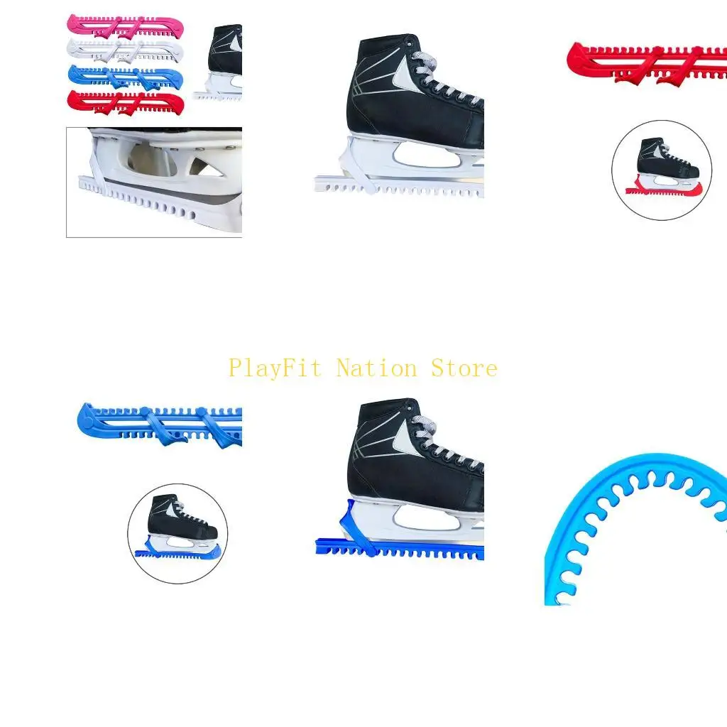 

242F 1 пара регулируемых щитков для хоккея или фигурного катания, чехол для лезвия конька, защита лезвия конька, защита коньков