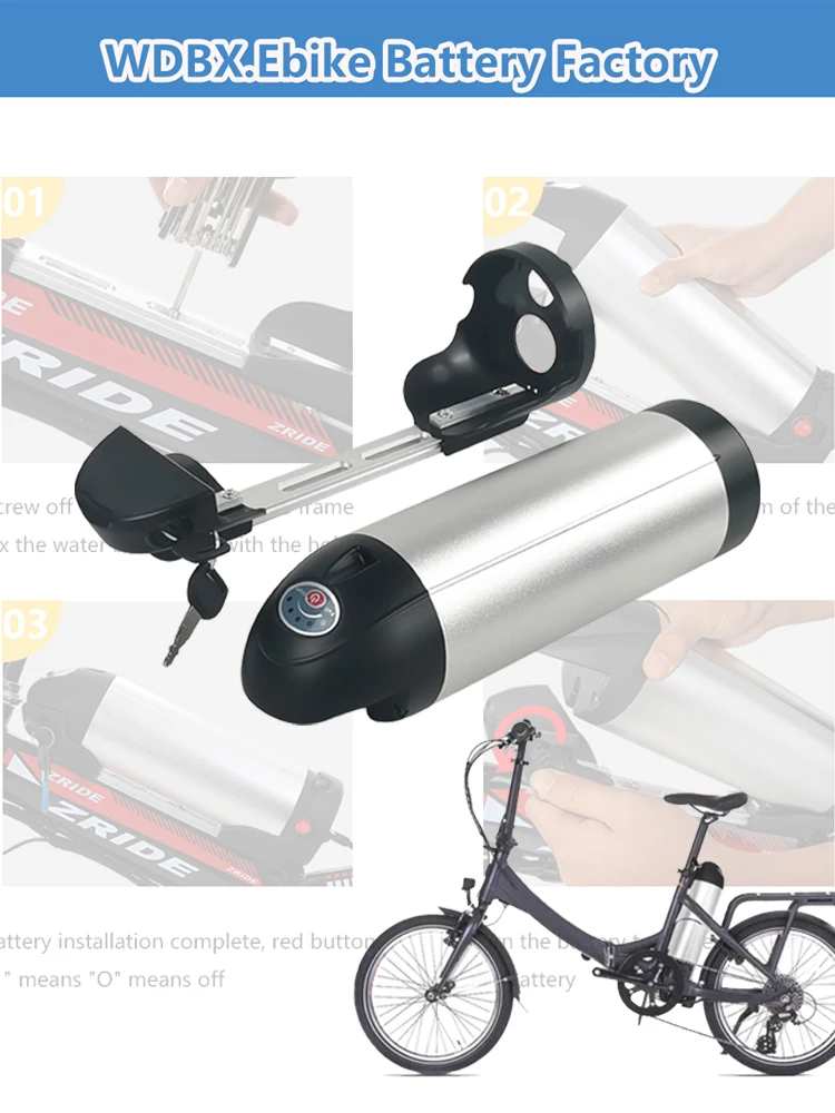 AliExpress NONE Water Bottle Ebike Battery 36V 8Ah 10Ah 11.6Ah 14Ah Batteria Replace Upgrade lithium ion Battery with Charger 250w 500w 350w