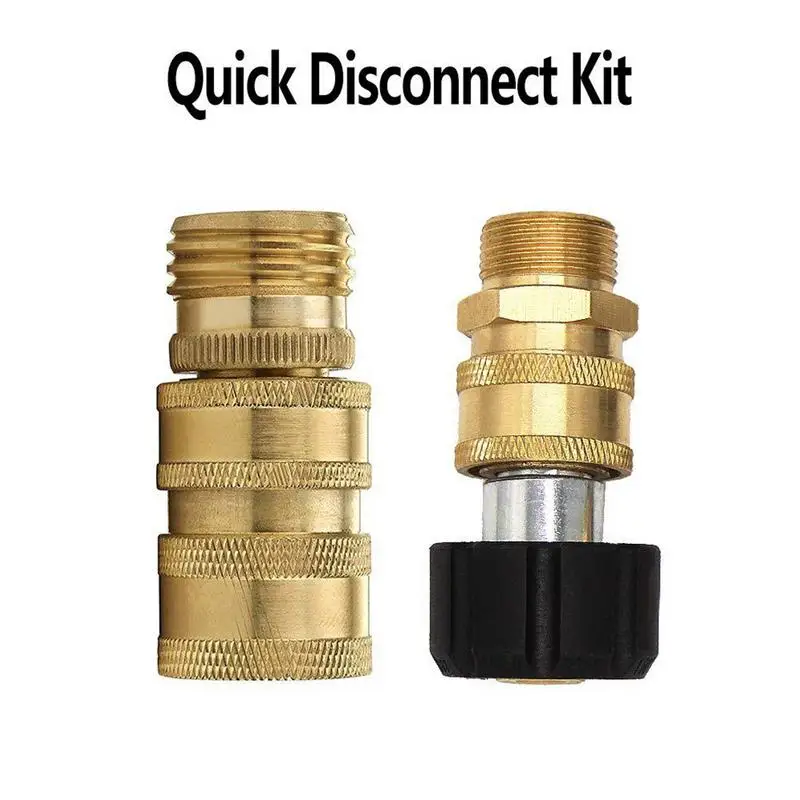 

Quick Connect Hose Fittings 8 pcs Quick Release Brass Pressure Washer Accessories High-Efficiency Stable & Durable1 Powerwasher